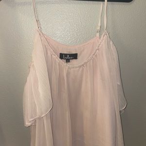 Pink Lulus Sleeveless Blouse